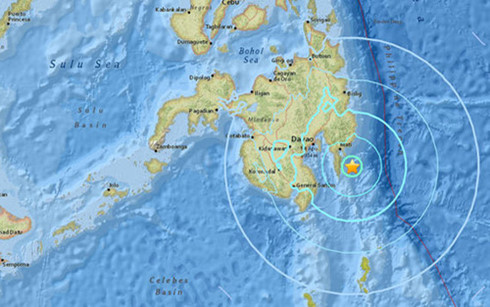 Động đất 6,3 độ richter rung chuyển Philippines