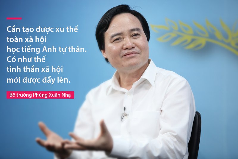 Cần tạo được xu thế toàn xã hội học tiếng Anh tự thân