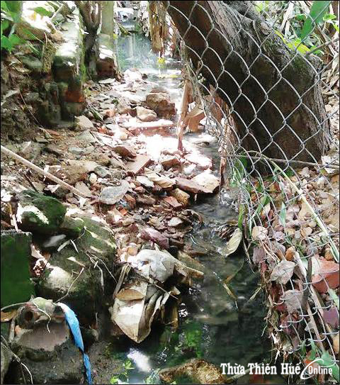 Mương nước ảnh hưởng môi trường sống