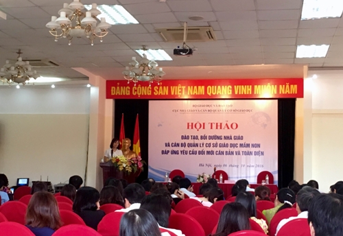 Đào tạo mới 91 000 giáo viên mầm non theo yêu cầu đổi mới giáo dục