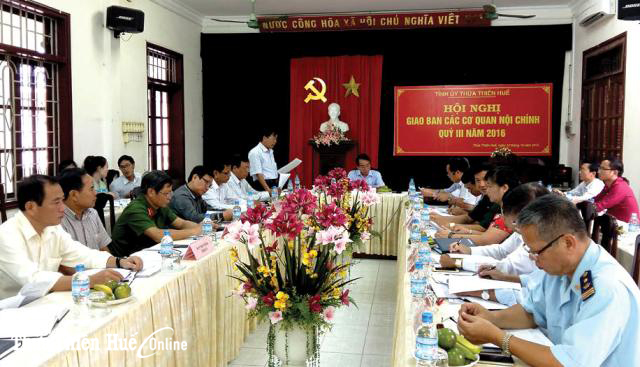 Các cơ quan nội chính cần chú ý đến công tác dự báo tình hình