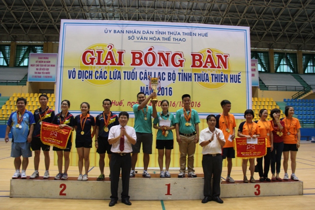 Cảng Chân Mây giành cúp giải bóng bàn các lứa tuổi CLB tỉnh 2016