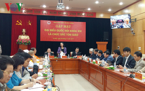 Ban Dân vận Trung ương gặp mặt đại biểu Quốc hội là chức sắc tôn giáo