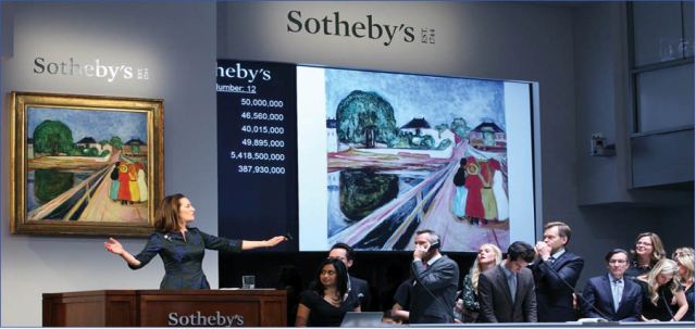 Tranh của danh họa Edvard Munch được bán với giá 54 triệu USD