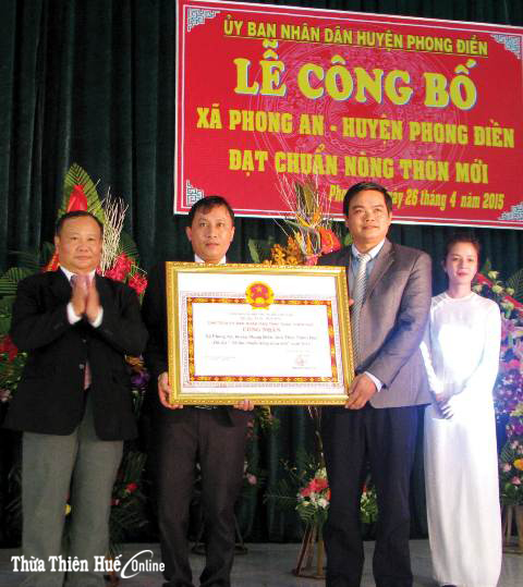 Đảng bộ xã Phong An lãnh đạo xây dựng nông thôn mới