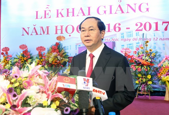 Chủ tịch nước Trần Đại Quang dự khai giảng Học viện Tòa án