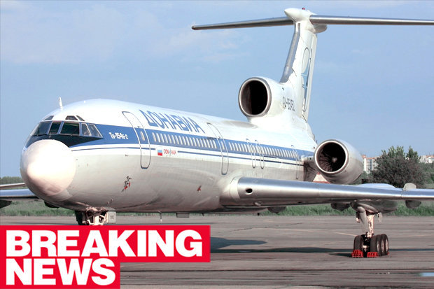 Bộ Quốc phòng Nga Máy bay mất tích TU-154 đã rơi xuống Biển Đen