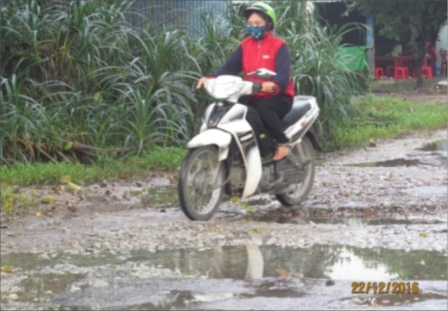 Đường Tam Thai xuống cấp, nguy hiểm chực chờ