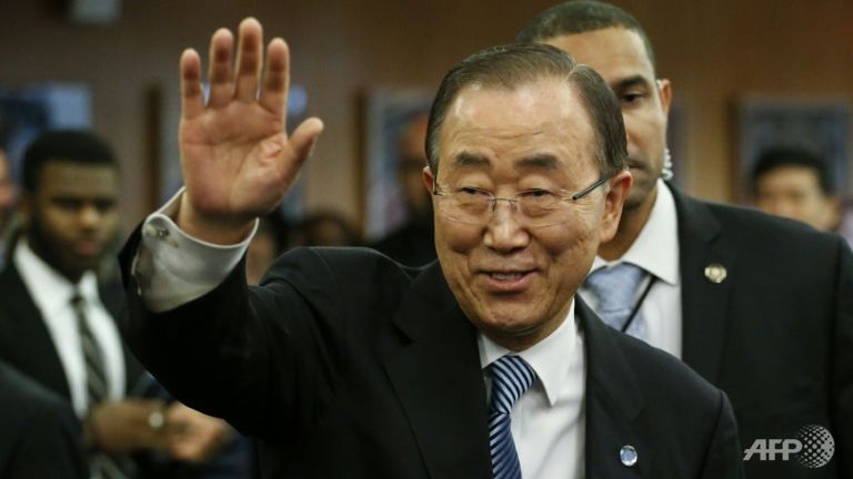 Tổng thư ký Ban Ki-moon chào tạm biệt Liên Hiệp quốc