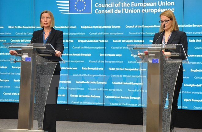 Hội nghị ngoại trưởng EU tập trung thảo luận về Syria và Trung Đông