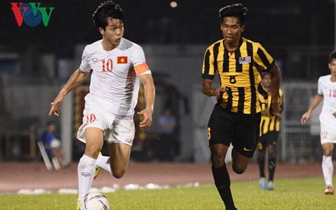U23 Việt Nam thắng đậm Malaysia Dấu ấn cặp đôi Công Phượng - Văn Toàn