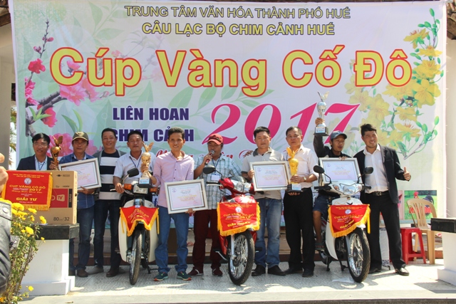 Hơn 500 chú chim chào mào tranh tài Cúp vàng Cố đô 2017