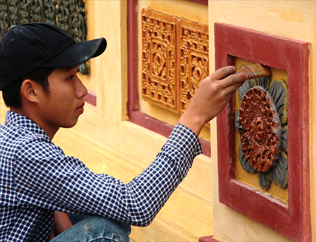 Đã chỉnh sửa lại họa tiết, hoa văn trang trí