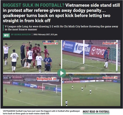 Báo nước ngoài “sốc” với hành động trò hề của CLB Long An