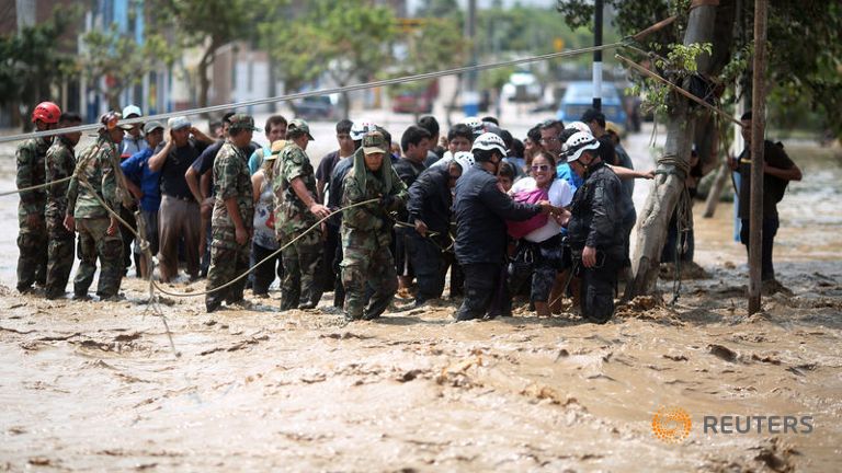 Peru đối mặt mưa lũ nghiêm trọng do El Nino bất thường