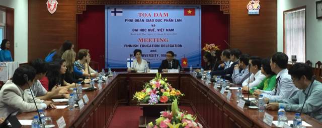 Thứ trưởng Bộ Văn hóa và Giáo dục Phần Lan thăm và làm việc tại Đại học Huế