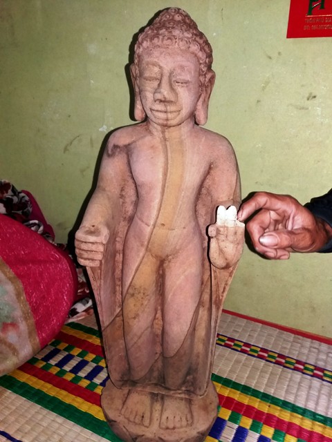 Tượng Phật đào được ở Phú Lộc có khả năng giả cổ