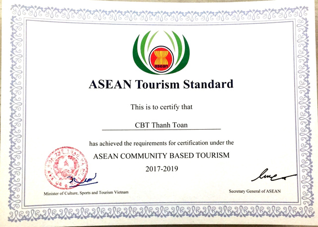 Du lịch cộng đồng ở cầu ngói Thanh Toàn nhận Giải thưởng ASEAN