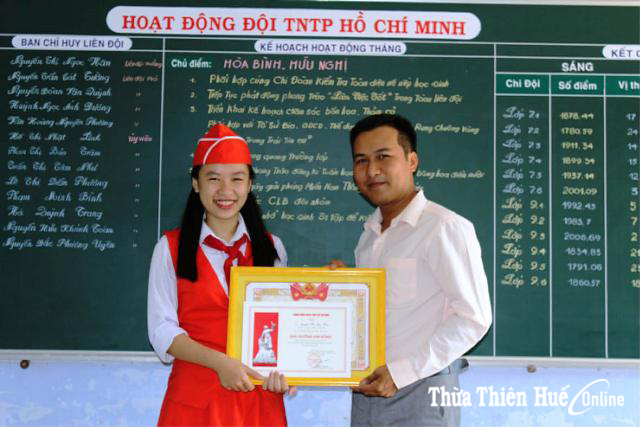 Gặp cô bé nhận giải thưởng Kim Đồng duy nhất của Thừa Thiên Huế