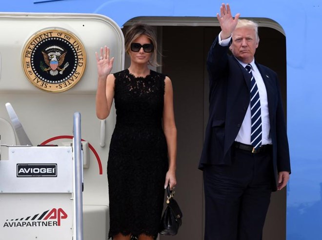 Tổng thống Mỹ Donald Trump cùng phu nhân bắt đầu chuyến thăm Bỉ