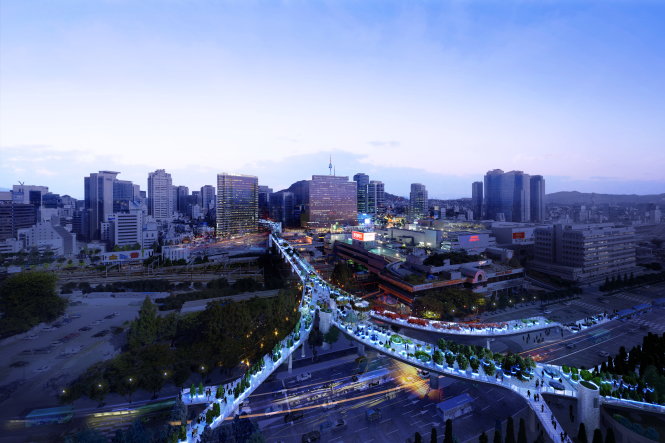 Seoul không phá đường cũ, làm vườn treo