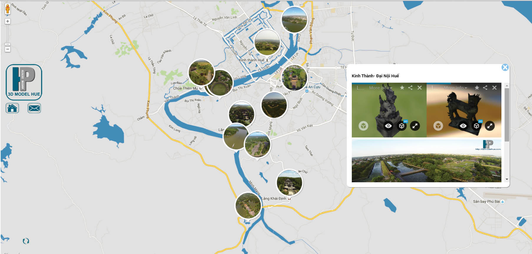 Di tích Huế qua bản đồ số hóa 3D