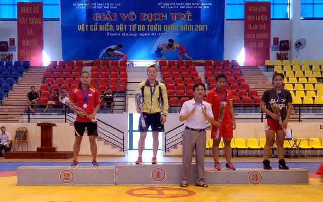 Huế giành 1 huy chương vàng tại Giải Vô địch trẻ vật cổ điển, vật tự do toàn quốc