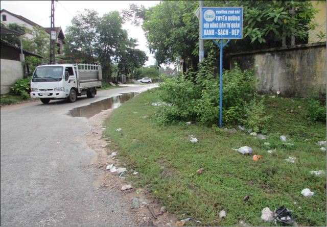 Tuyến đường tự quản ở thị xã Hương Thủy Hiệu quả chưa cao