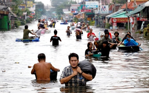 Đông Bắc Thái Lan hứng chịu trận lũ lớn nhất trong vòng 40 năm qua