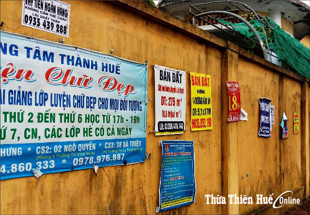 Tái diễn “rác” quảng cáo, rao vặt