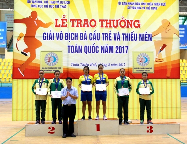 Huế giành 2 HCV tại giải vô địch đá cầu trẻ và thiếu niên toàn quốc