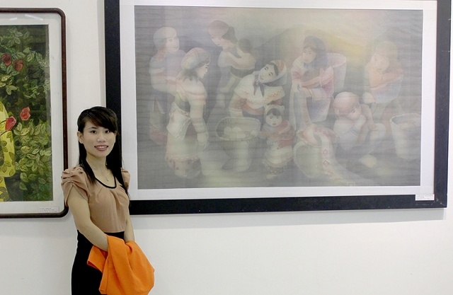 Le Thi Hai and silk painting karma