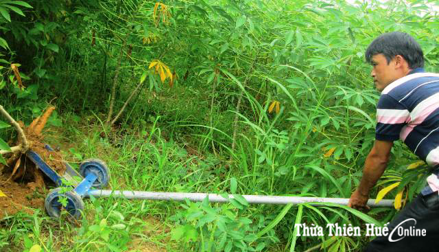 Chiếc máy nhổ sắn của cậu học trò lớp 9