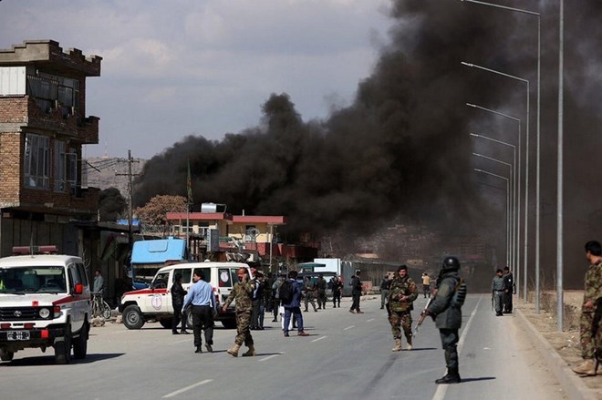 Tên lửa rơi ngay gần Đại sứ quán Mỹ và Phủ tổng thống Afghanistan