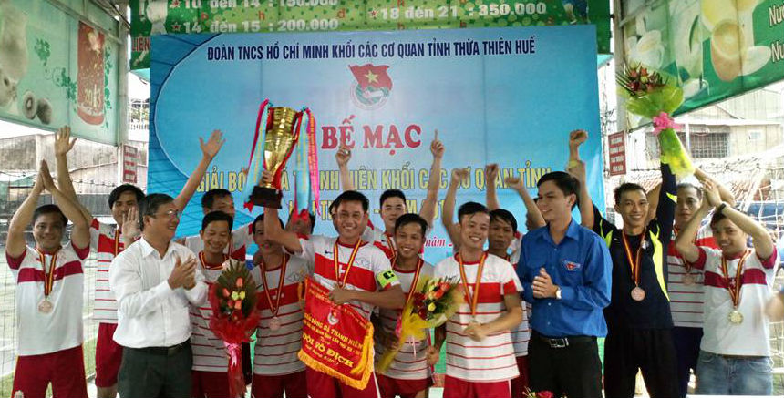 Sở Y tế vô địch giải bóng đá thanh niên Khối Các cơ quan tỉnh lần thứ XII