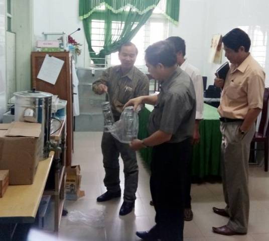 Sở y tế kiểm tra công tác phòng chống lụt bão ở Quảng Điền, Hương Trà