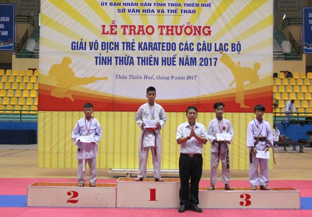 Phong Điền 1 giành nhiều huy chương tại giải vô địch trẻ karatedo các CLB tỉnh