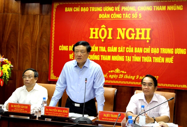 Công bố dự thảo kết quả kiểm tra, giám sát của Ban Chỉ đạo Trung ương về phòng, chống tham nhũng