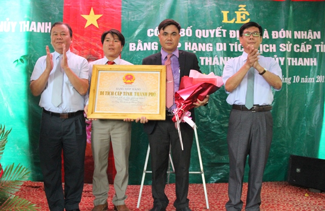 Đền Văn Thánh được xếp hạng Di tích lịch sử cấp tỉnh