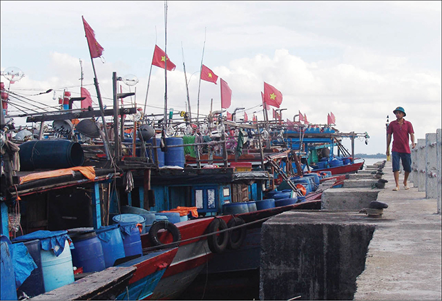 Âu thuyền tránh bão Vào khó, ra cũng khó
