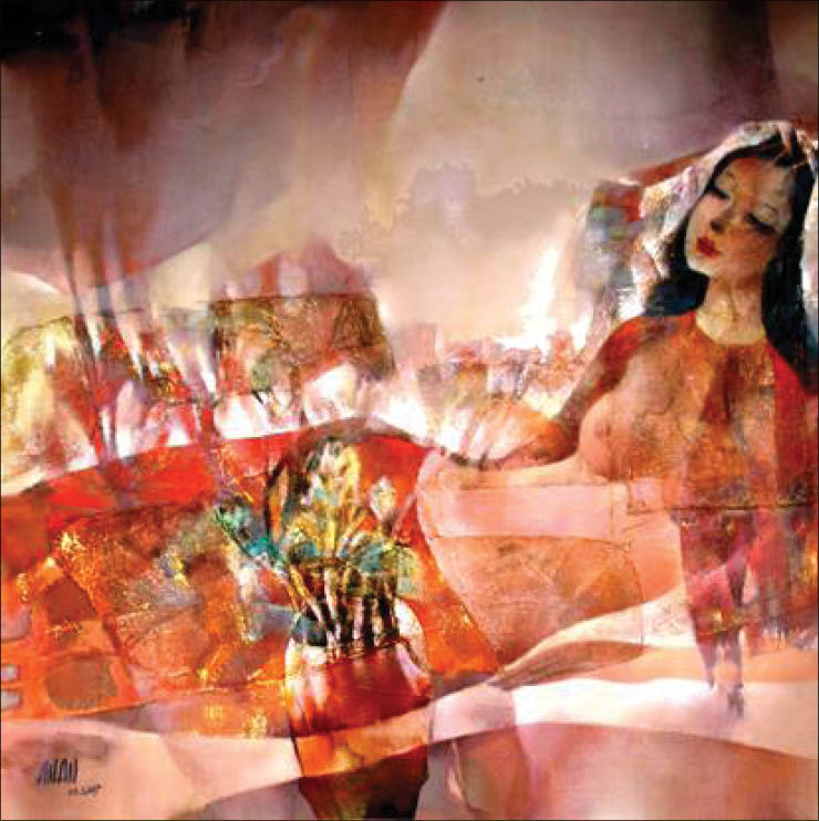 Thiếu nữ  hoa trong tranh Ái Lan