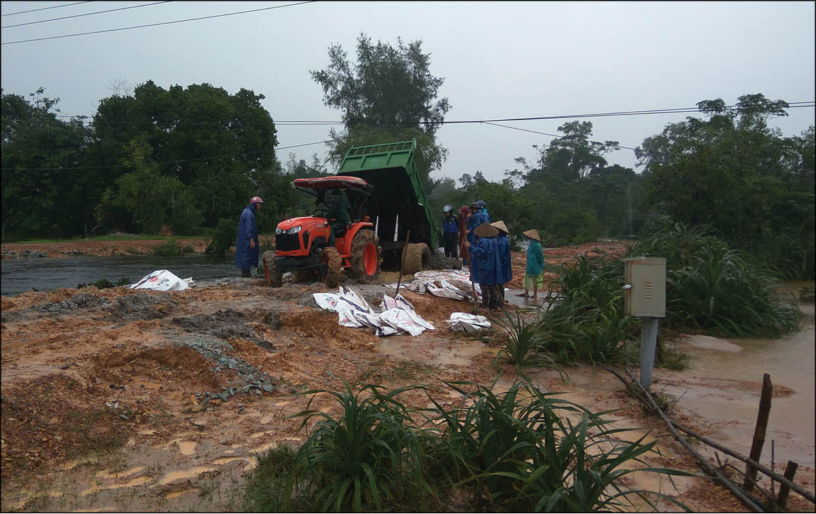 Khắc phục sự cố vỡ đê Điền Môn