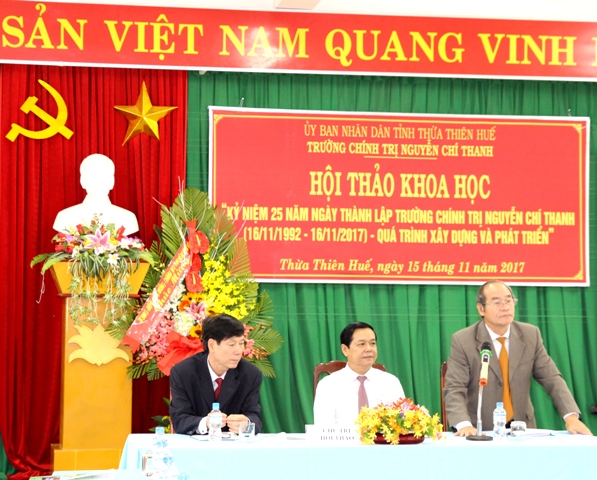 Hội thảo về chặng đường xây dựng và phát triển Trường chính trị Nguyễn Chí Thanh