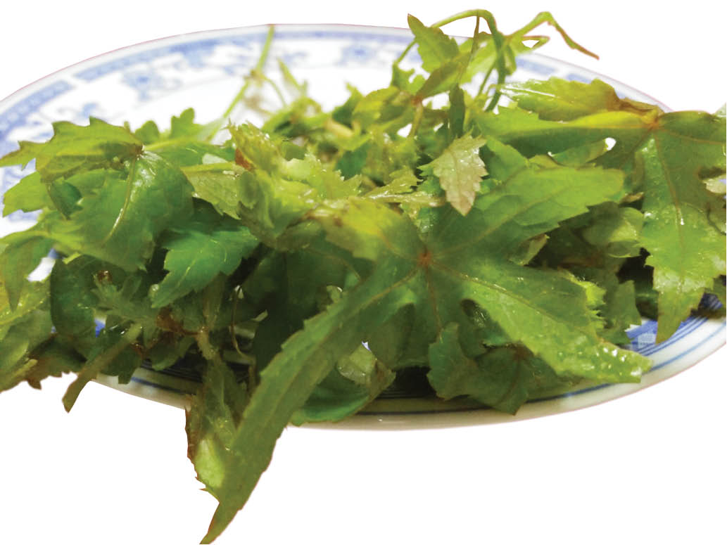 Lá sôn nấu với lóc đồng…