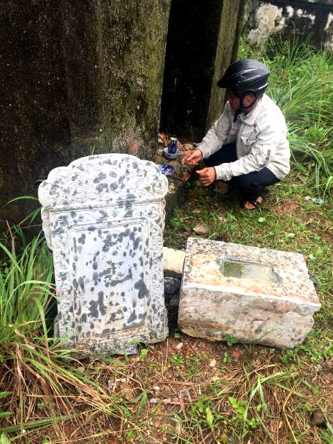 Điều tra làm rõ việc lăng mẹ vua Dục Đức bị đập phá