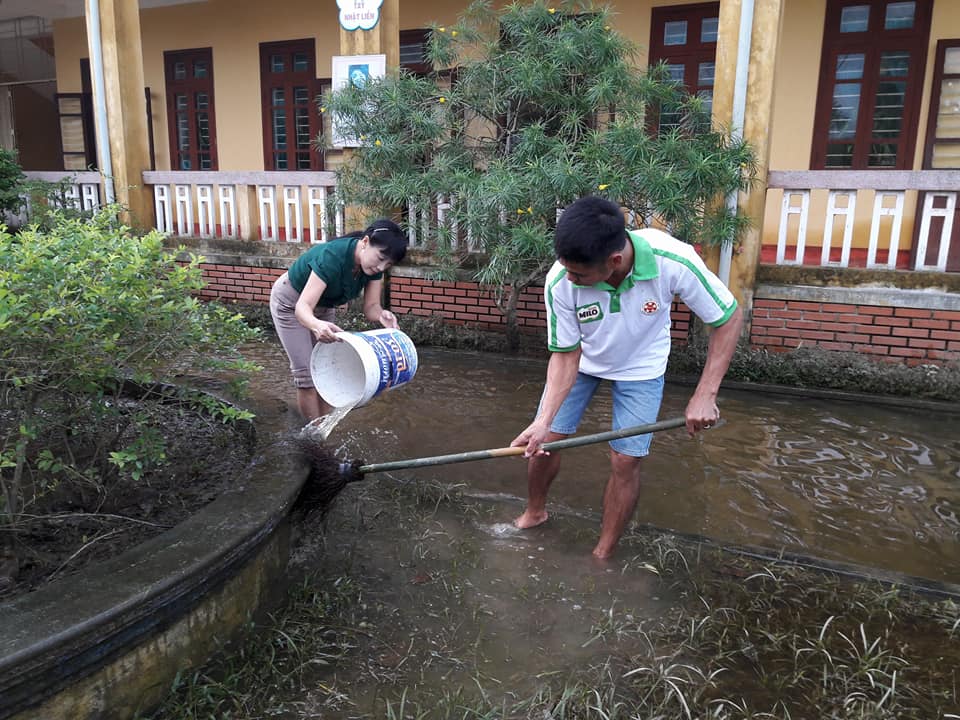 Học sinh nhiều trường vùng trũng sẽ nghỉ học hết tuần