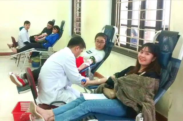 Sinh viên Trường cao đẳng Du lịch hiến máu tình nguyện