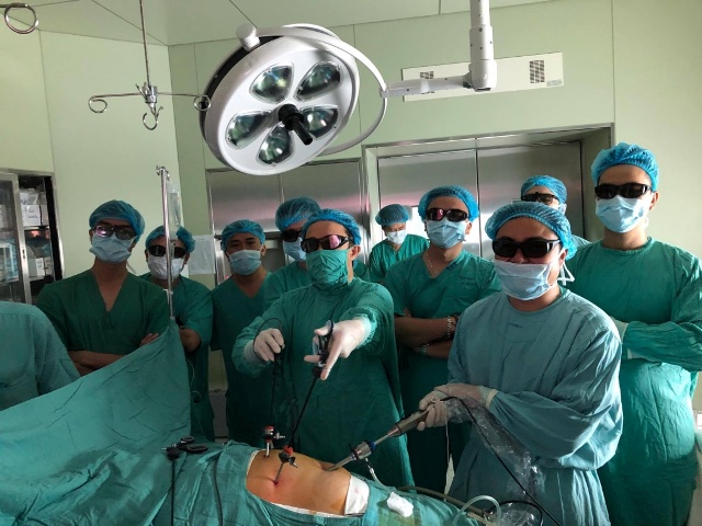 Hue Central Hospital Developing high-tech synchronized 3D endoscopy