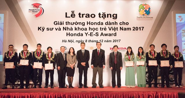 Một sinh viên đạt Giải thưởng Honda dành cho kỹ sư và nhà khoa học trẻ