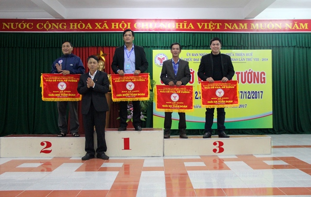 Hương Thủy nhất toàn đoàn Giải Cờ vua cờ tướng Đại hội TDTT tỉnh